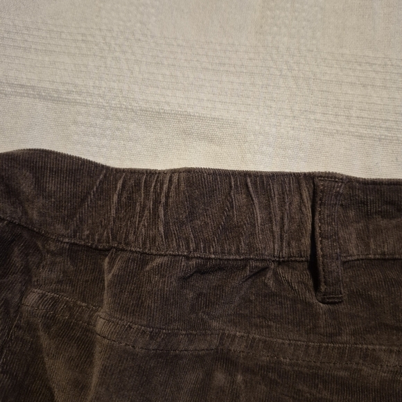 J. Jill women's size 20 stretch corduroy side elastic waist pants 5 pockets EUC - Picture 8 of 8